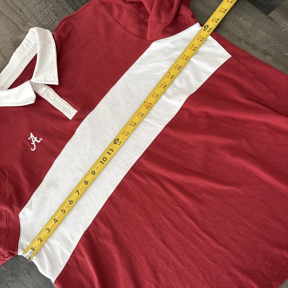 Nike Alabama Crimson Tide Red White Long Sleeve polo Nike Campus Collection XL